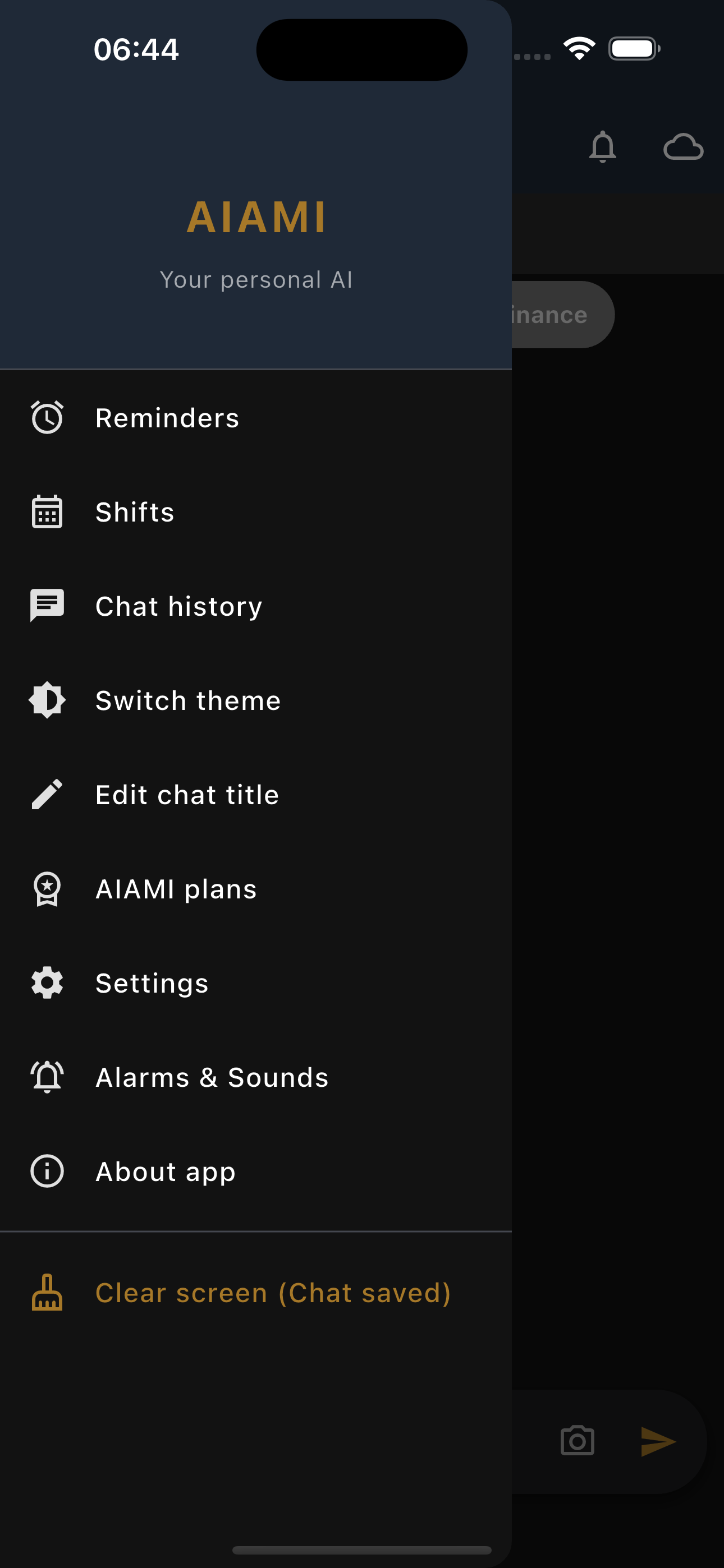 Side menu